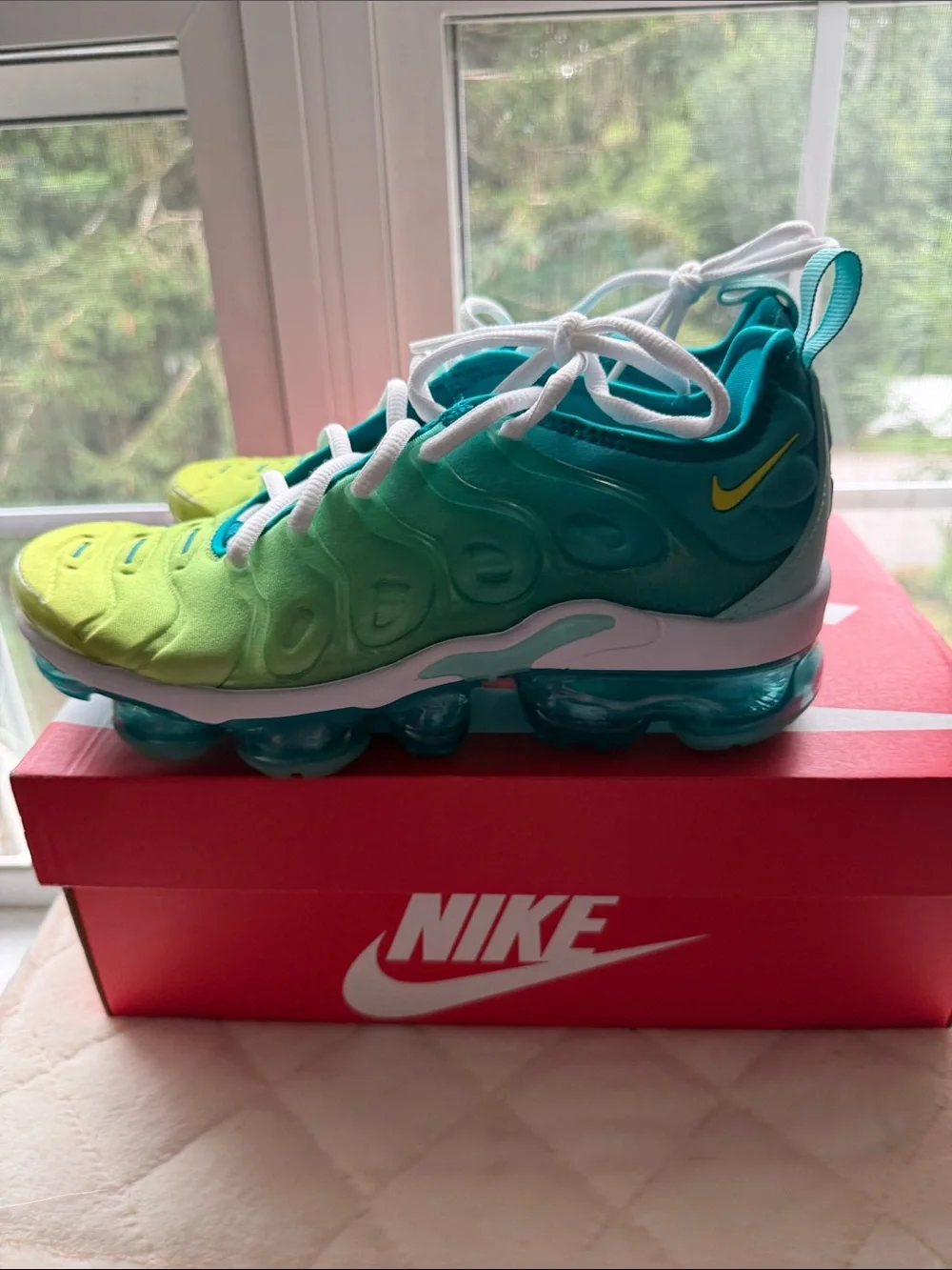 Nike Womens Air Vapormax Plus Ombre Teal Sneakers. like new